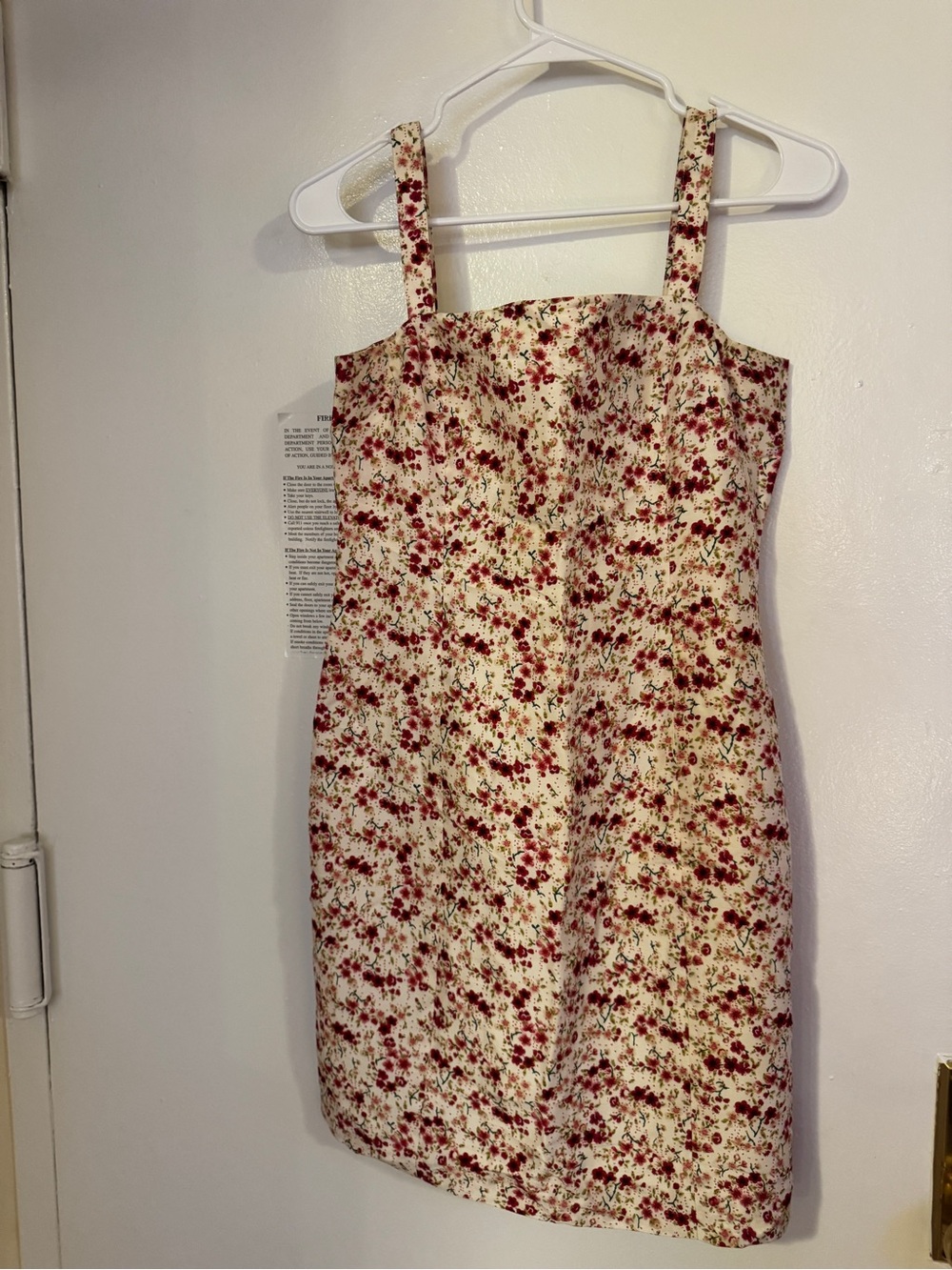 Silk Floral Strap Mini Dress